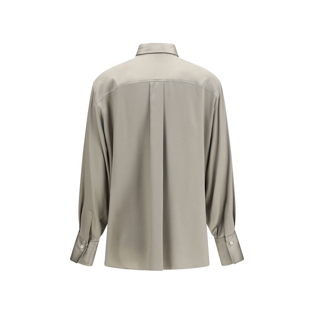Brunello Cucinelli Bicolor Silk Women's Shirt