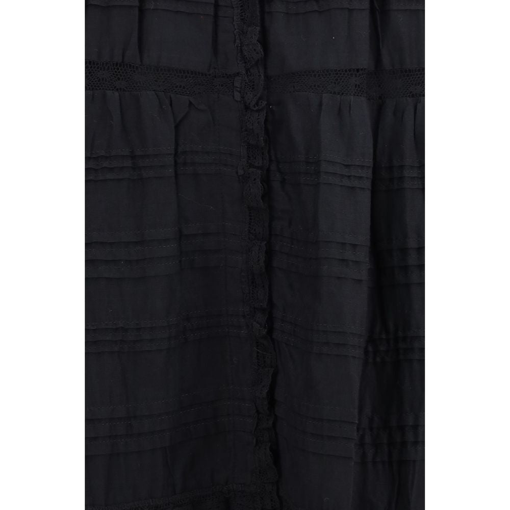 Isabel Marant Étoile Black Cotton Casual Women's Dress
