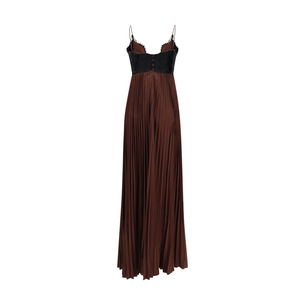 Self-Portrait Brown Polyester Casual Women's Dress