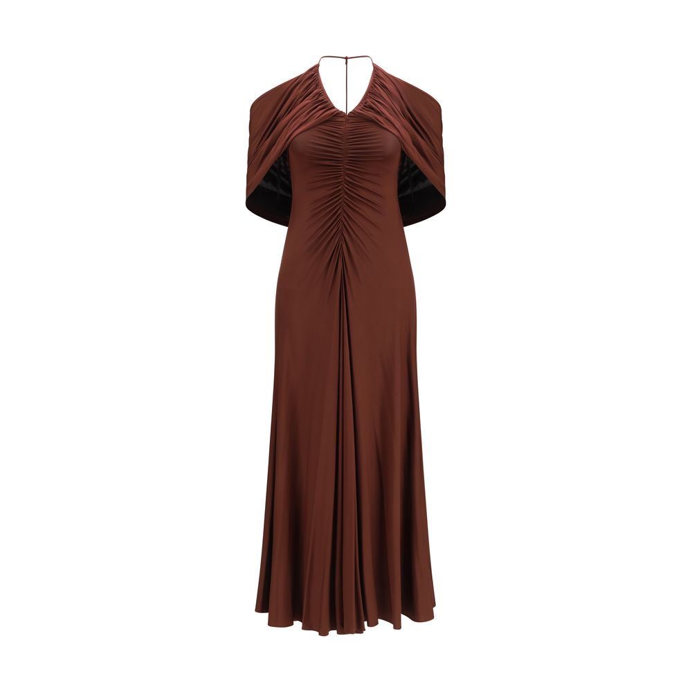 Self-Portrait Brown Viscose Casual Women's Dress