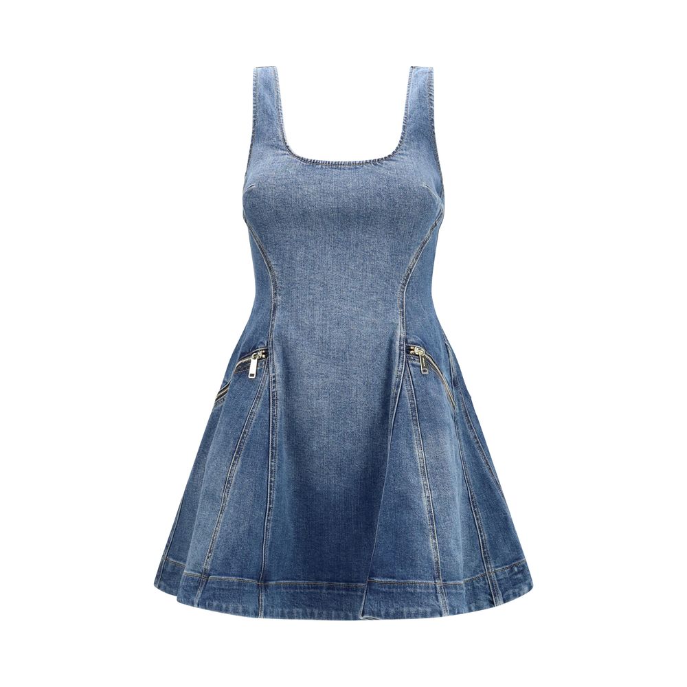 Self-Portrait Blue Cotton Casual Women's Dress