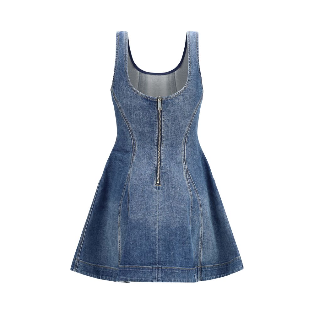 Self-Portrait Blue Cotton Casual Women's Dress