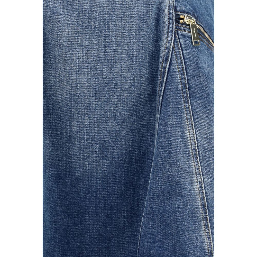 Self-Portrait Blue Cotton Casual Women's Dress