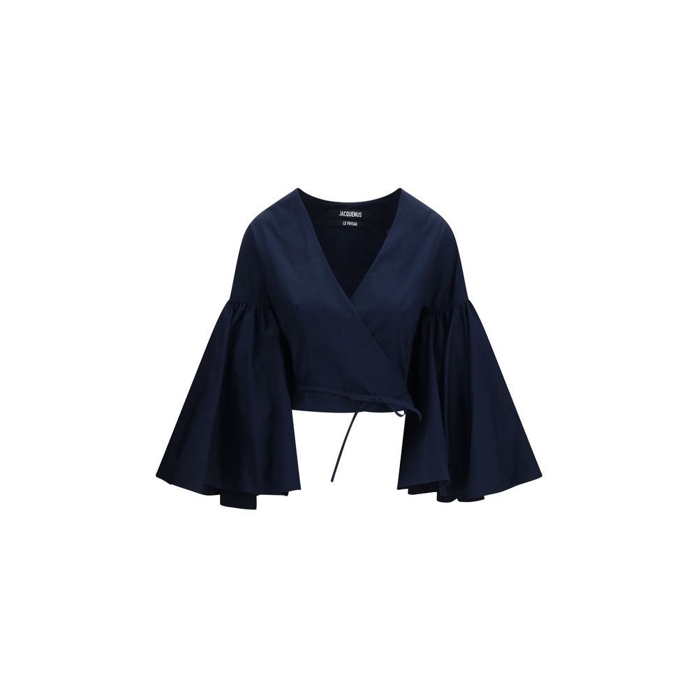 Jacquemus Blue Cotton Women's Shirt