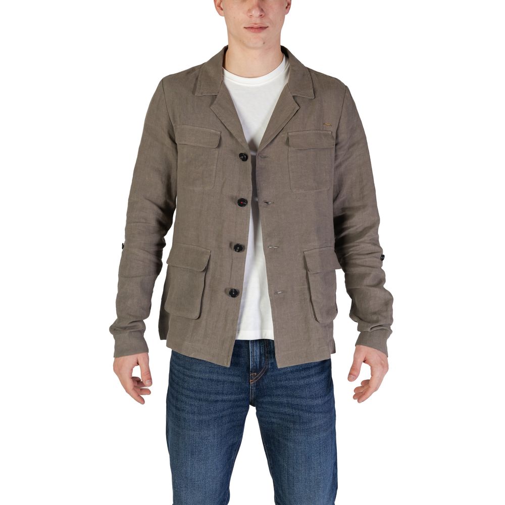 In My Hood Green Linen Men's Blazer