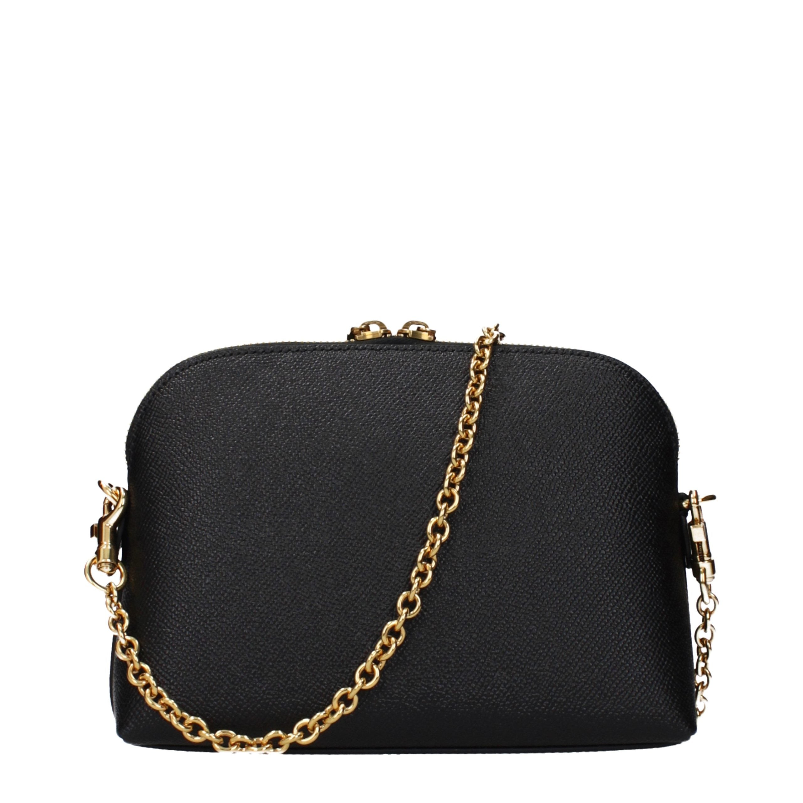 Dolce & Gabbana Black Leather Shoulder Women's Bag