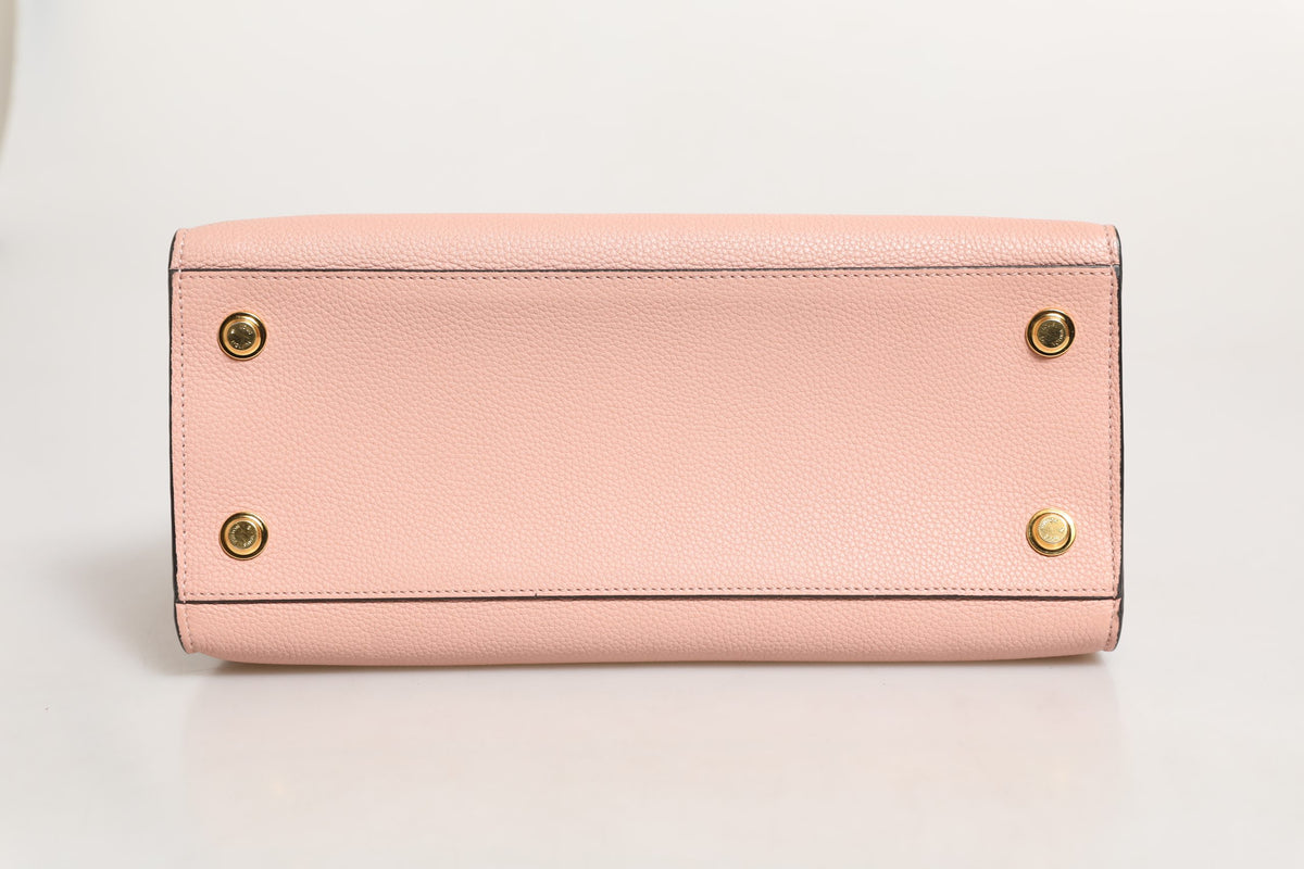 Louis Vuitton Pink and Black Leather City Steamer Leather Women's Handbag (Pre-Owned)