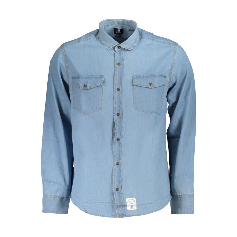 U.S. Grand Polo Azzurro Cotton Mens Men's Shirt