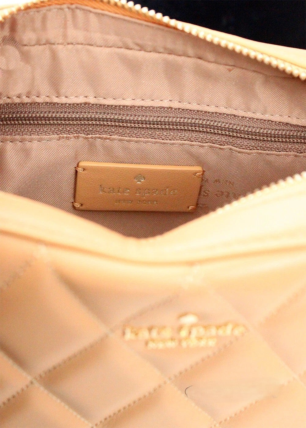 Kate Spade Kate Spade Carey Mini Tiramisu Quilted Smooth Leather Camera Crossbody Women's Bag