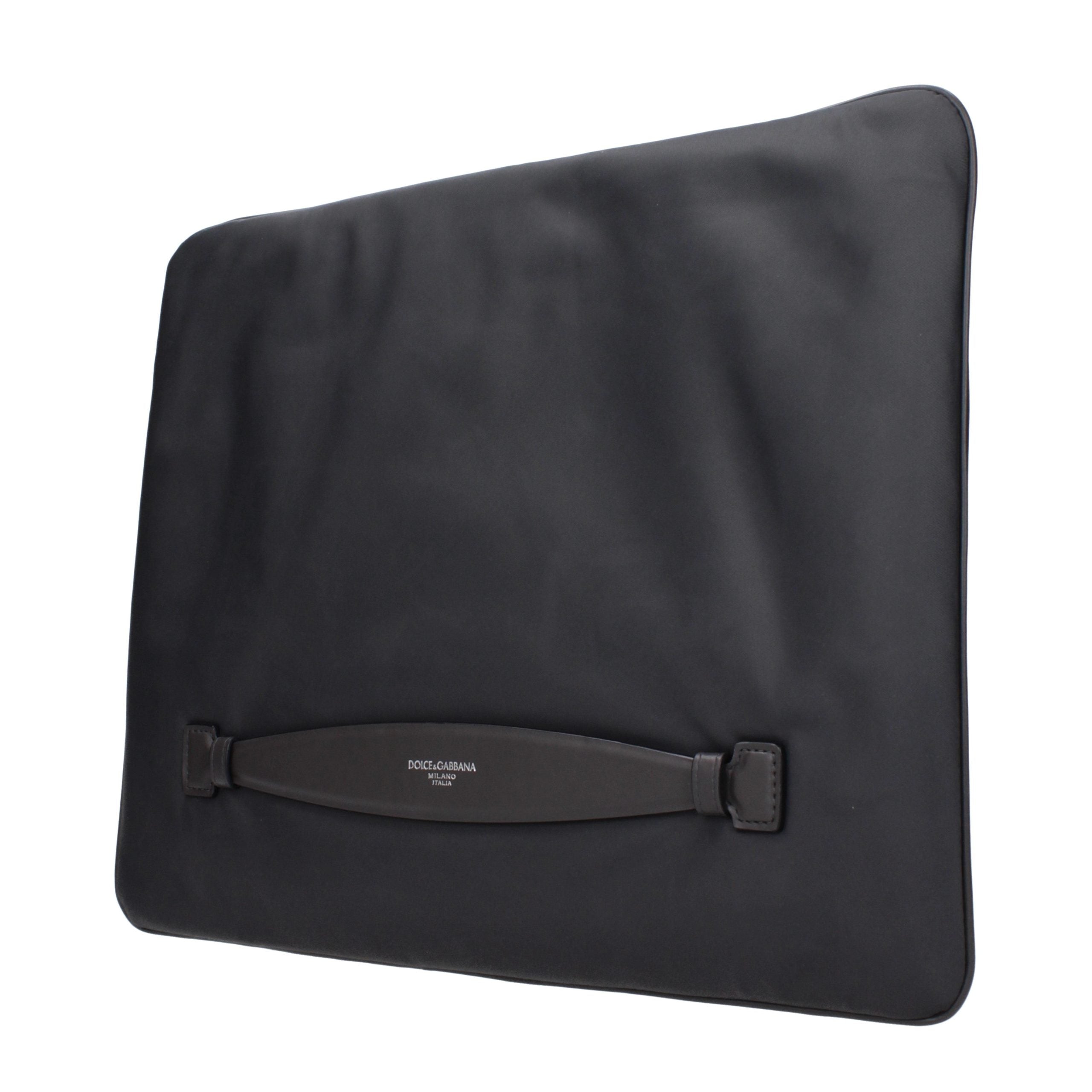 Dolce & Gabbana Gray Fabric Clutch Men's Bag