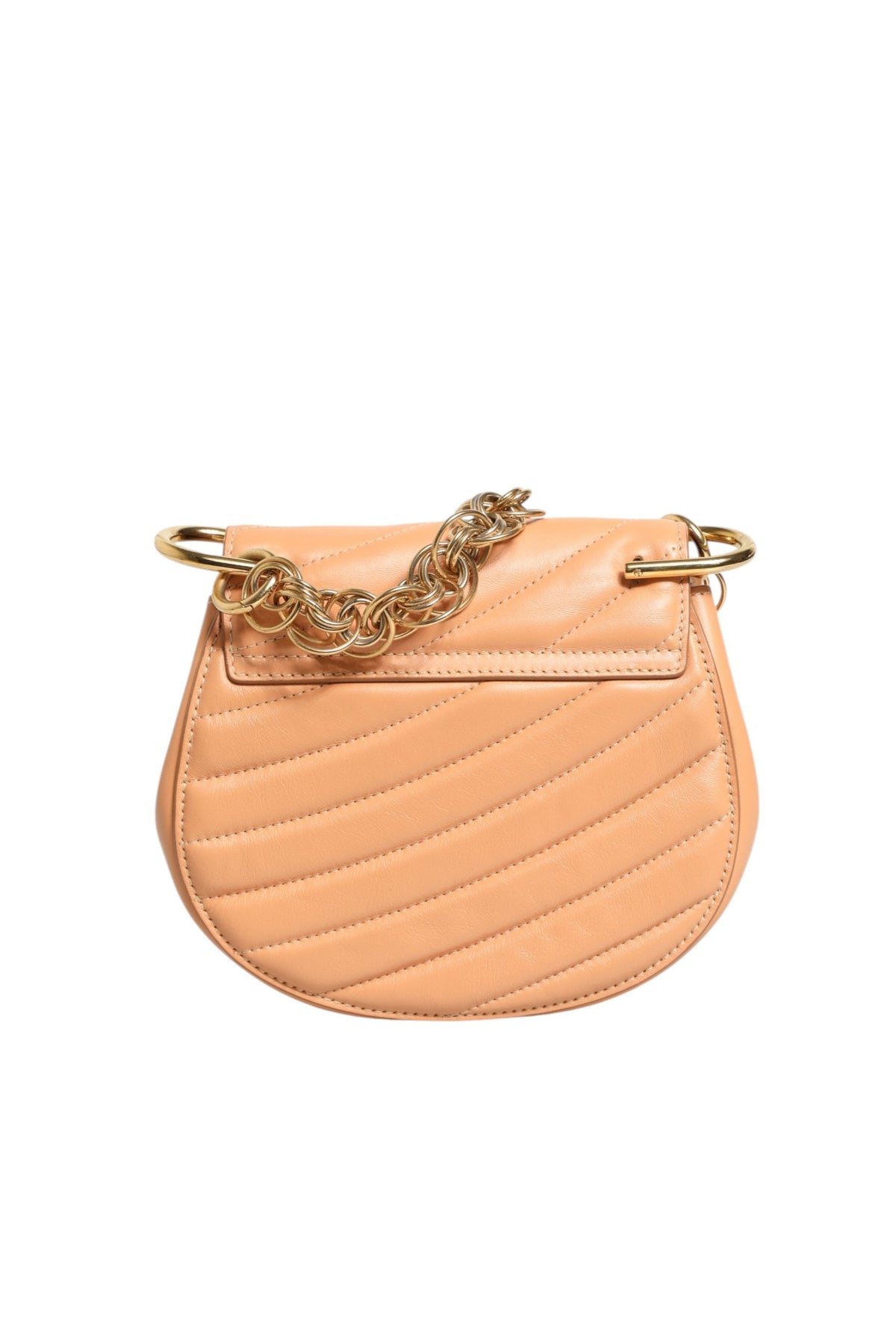 Chloé Quilted Calfskin Leather Drew Bijou Shoulder Women's Bag (Pre-Owned)