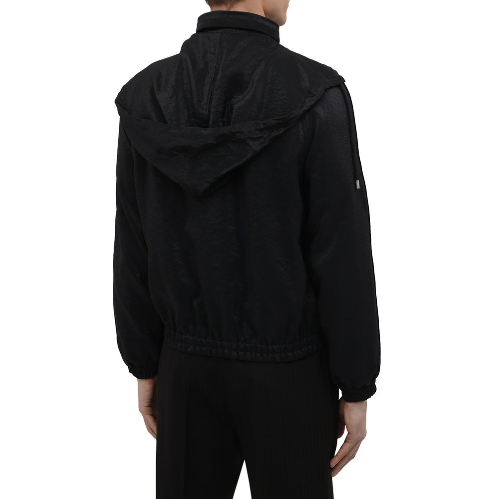 Saint Laurent Black Polyamide Men's Bomber