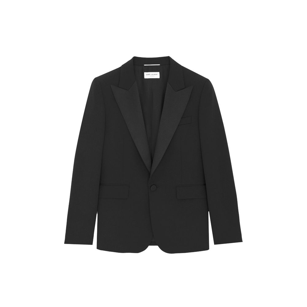 Saint Laurent Black Wool Men's Blazer