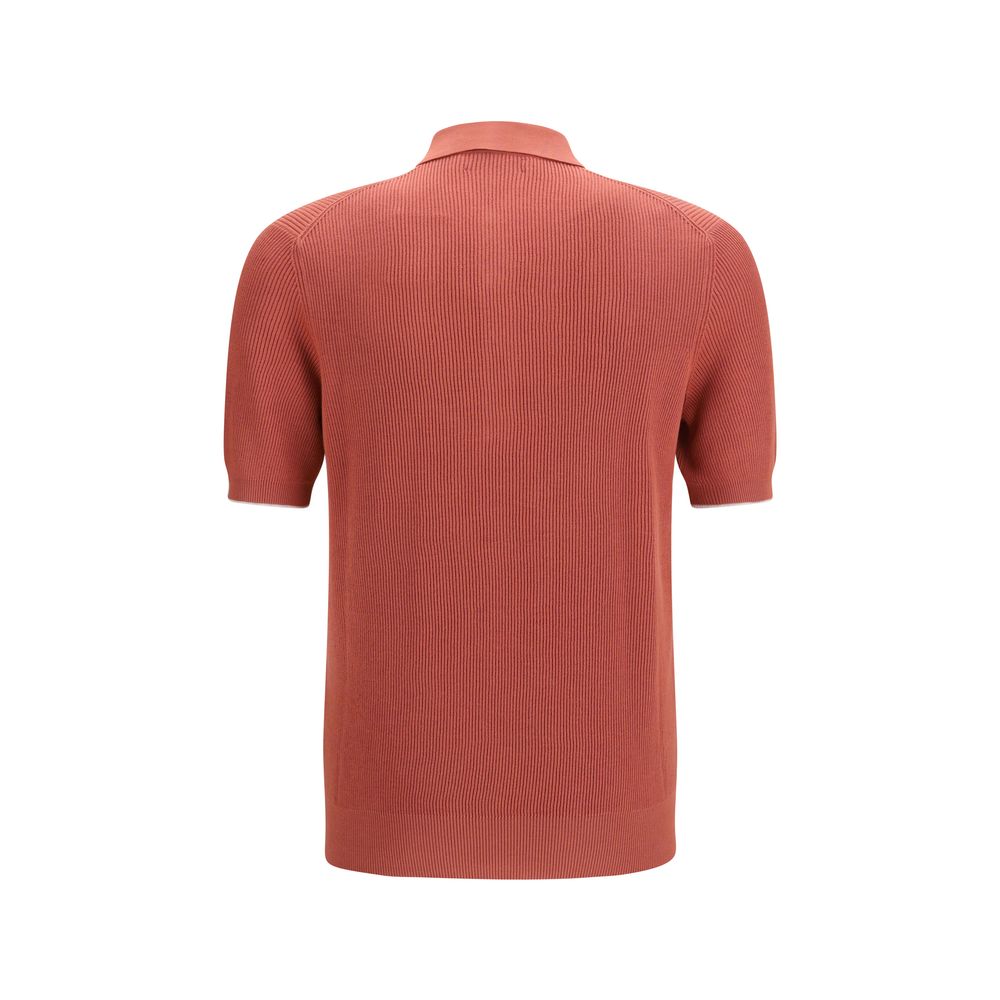 Brunello Cucinelli Multicolor Cotton Polo Men's Shirt