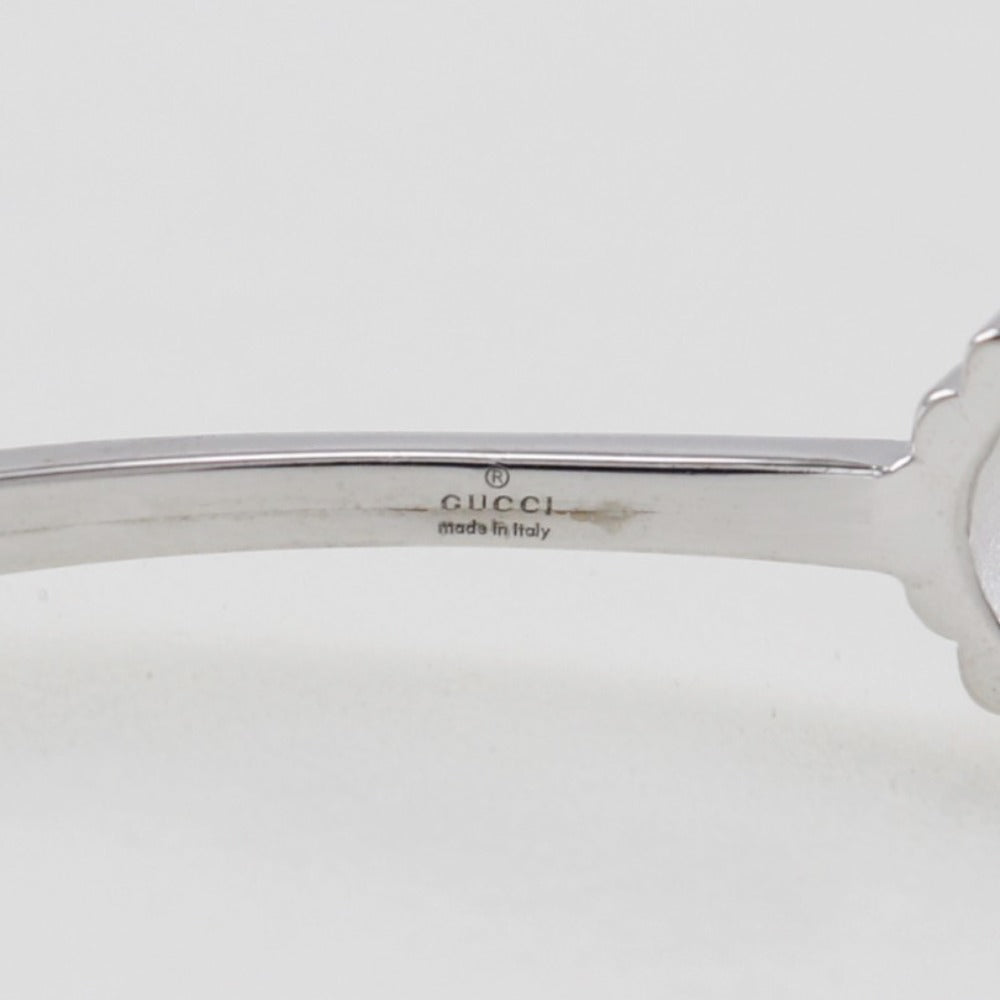 Gucci Double G Silver White Gold Bracelet Jewelry (Pre-Owned)