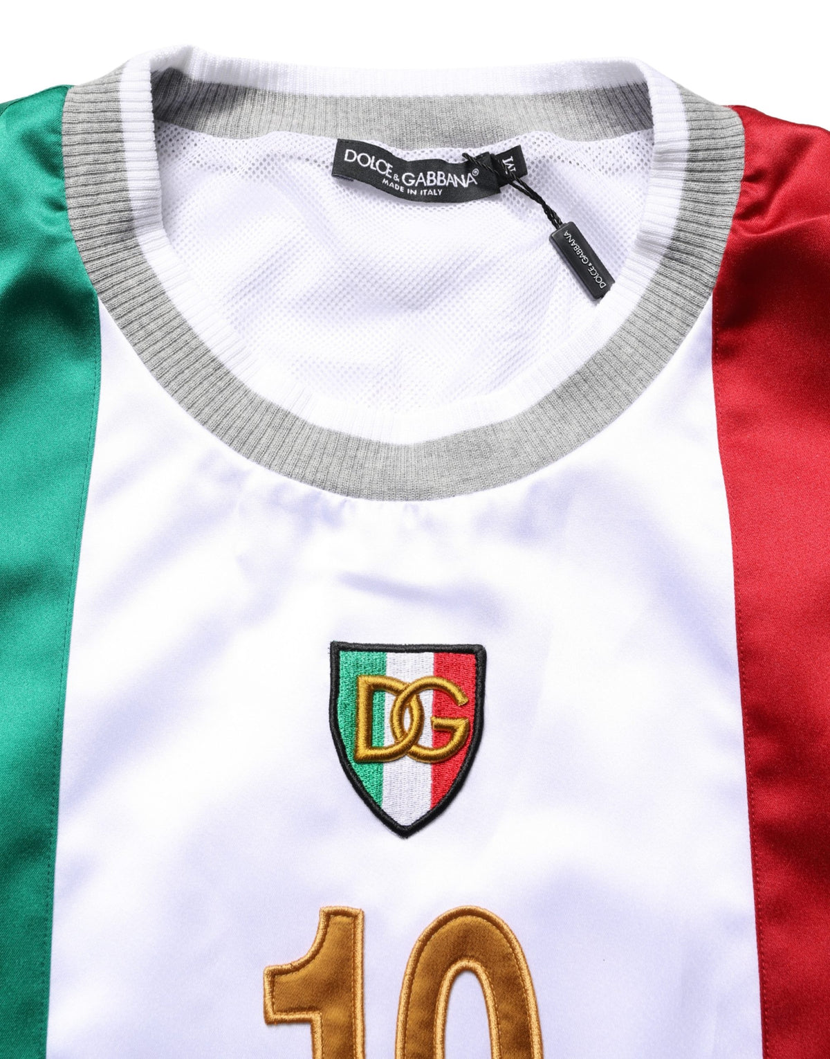 Dolce & Gabbana Multicolor Italian DG Logo Crew Neck Men's T-shirt (Pre-Owned)