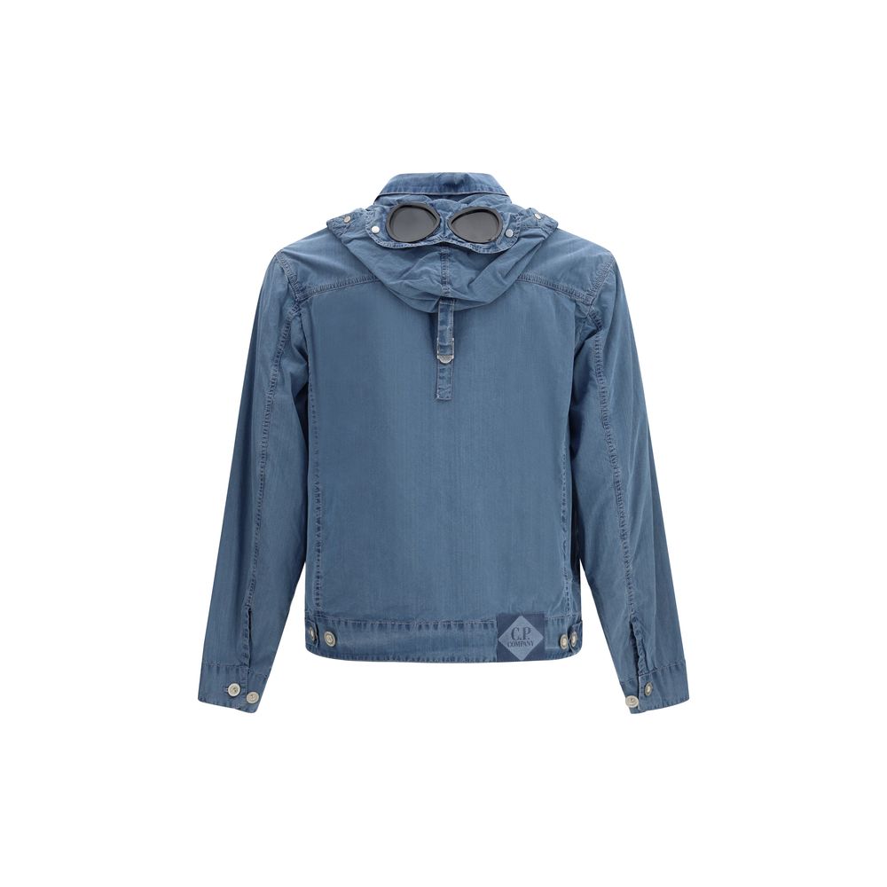C.P. Company Blue Cotton Full-Length Men's Jacket