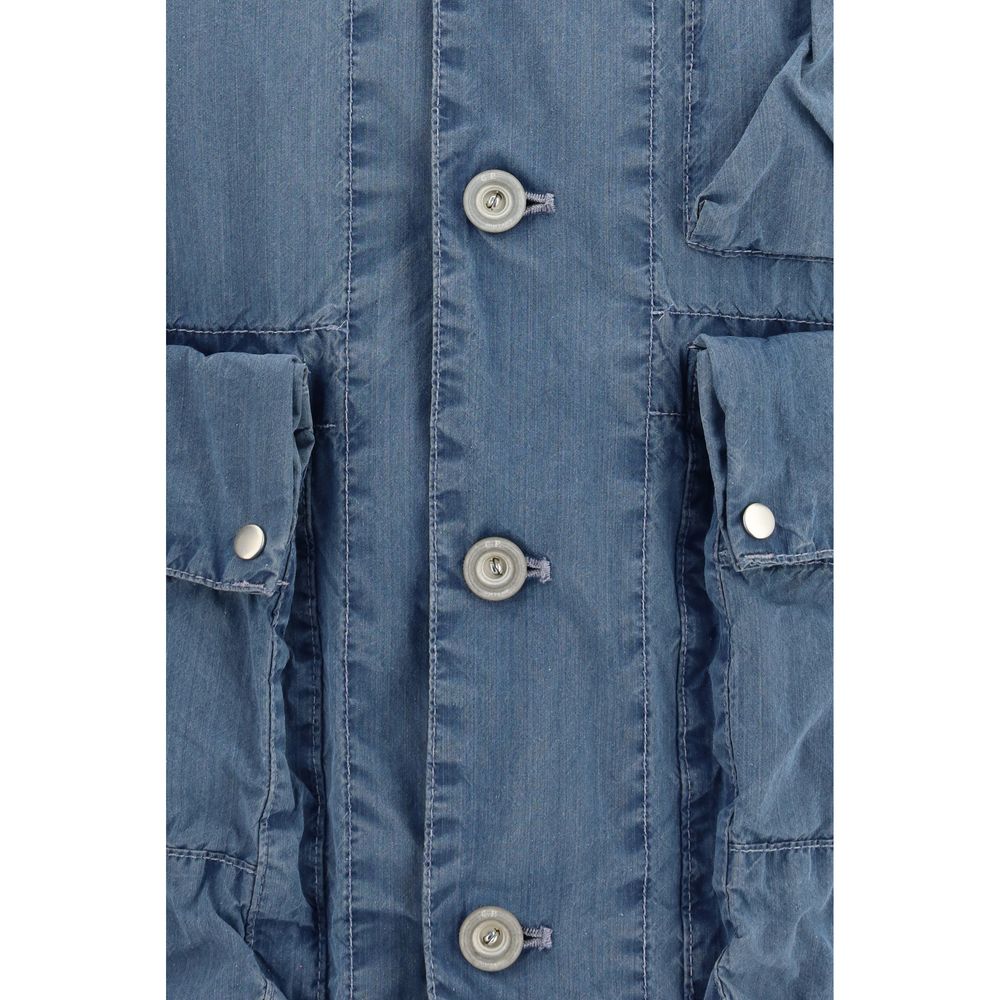 C.P. Company Blue Cotton Full-Length Men's Jacket