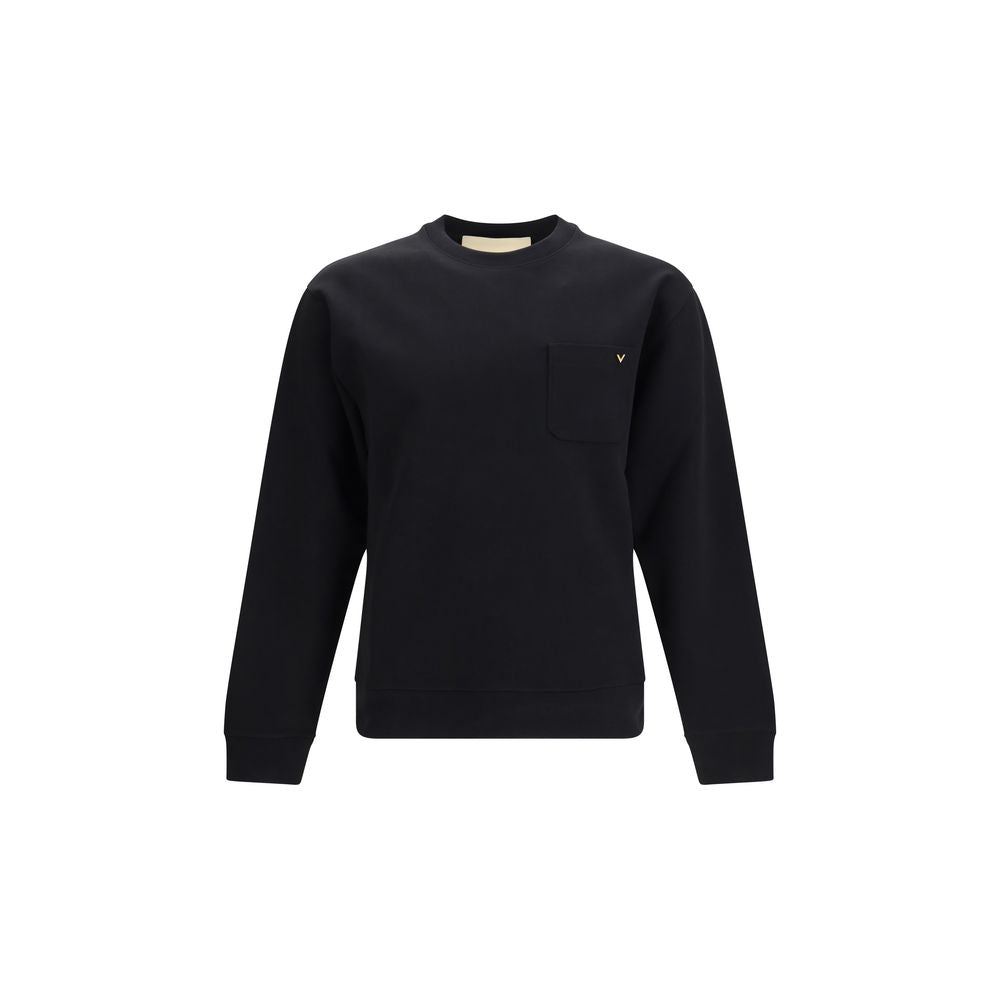 Valentino Garavani Black Cotton Men's Sweatshirt