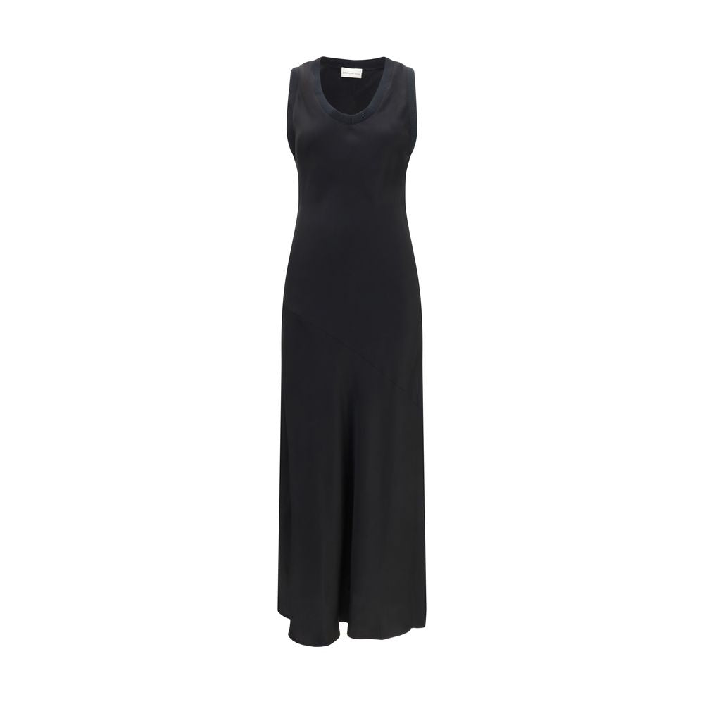 Ami Paris Black Viscose Casual Women's Dress