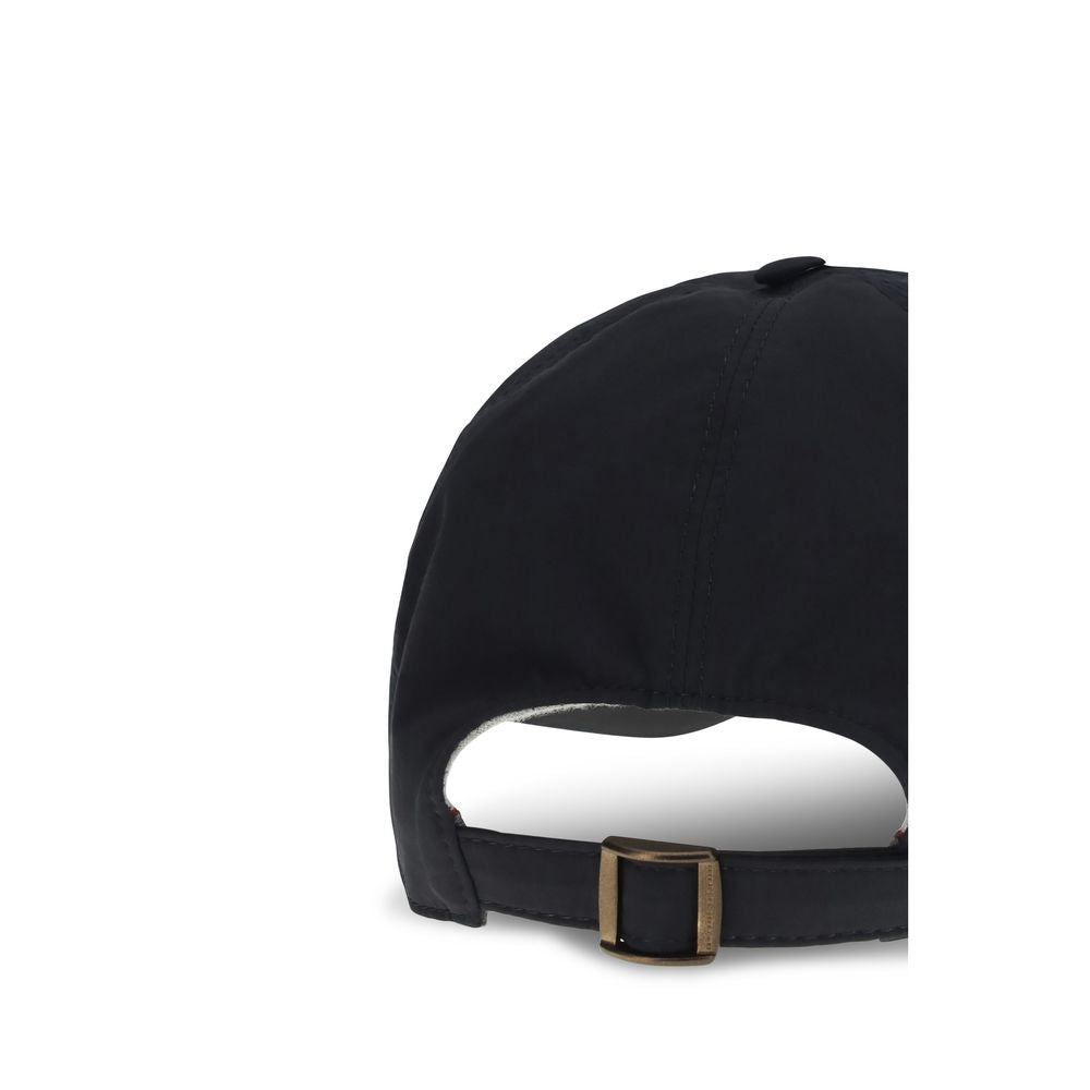 Brunello Cucinelli Blue Cotton Cap (Baseball Men's Hat)