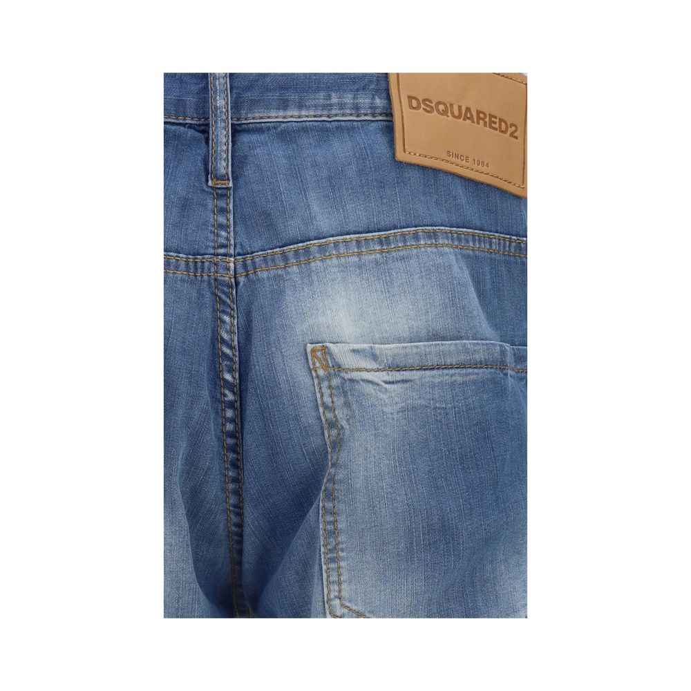 Dsquared² Blue Cotton Jeans Men's Denim