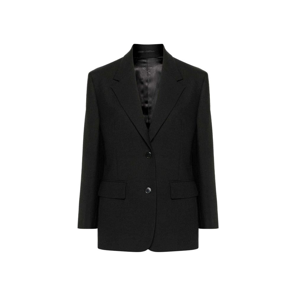 Prada Black Virgin Wool Women's Blazer