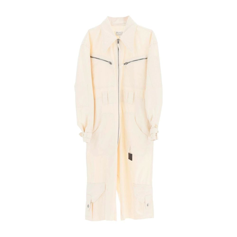Maison Margiela White Cotton Women's Jumpsuit