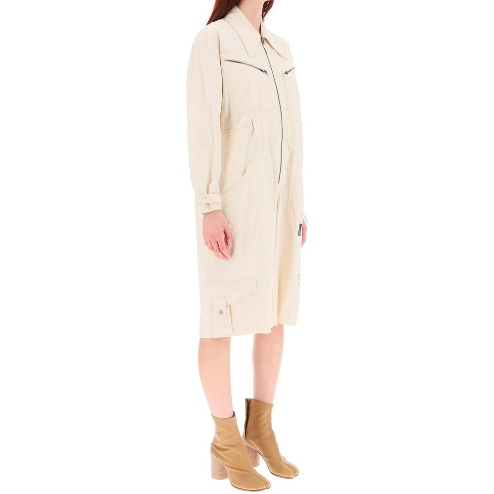 Maison Margiela White Cotton Women's Jumpsuit