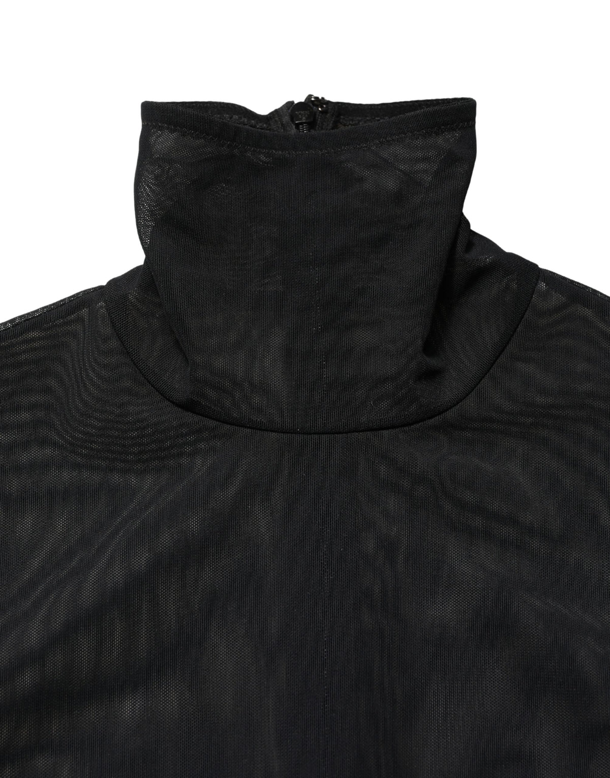 Dolce & Gabbana Black Nylon Sheer Turtleneck Jumpsuit Women's Dress (Pre-Owned)