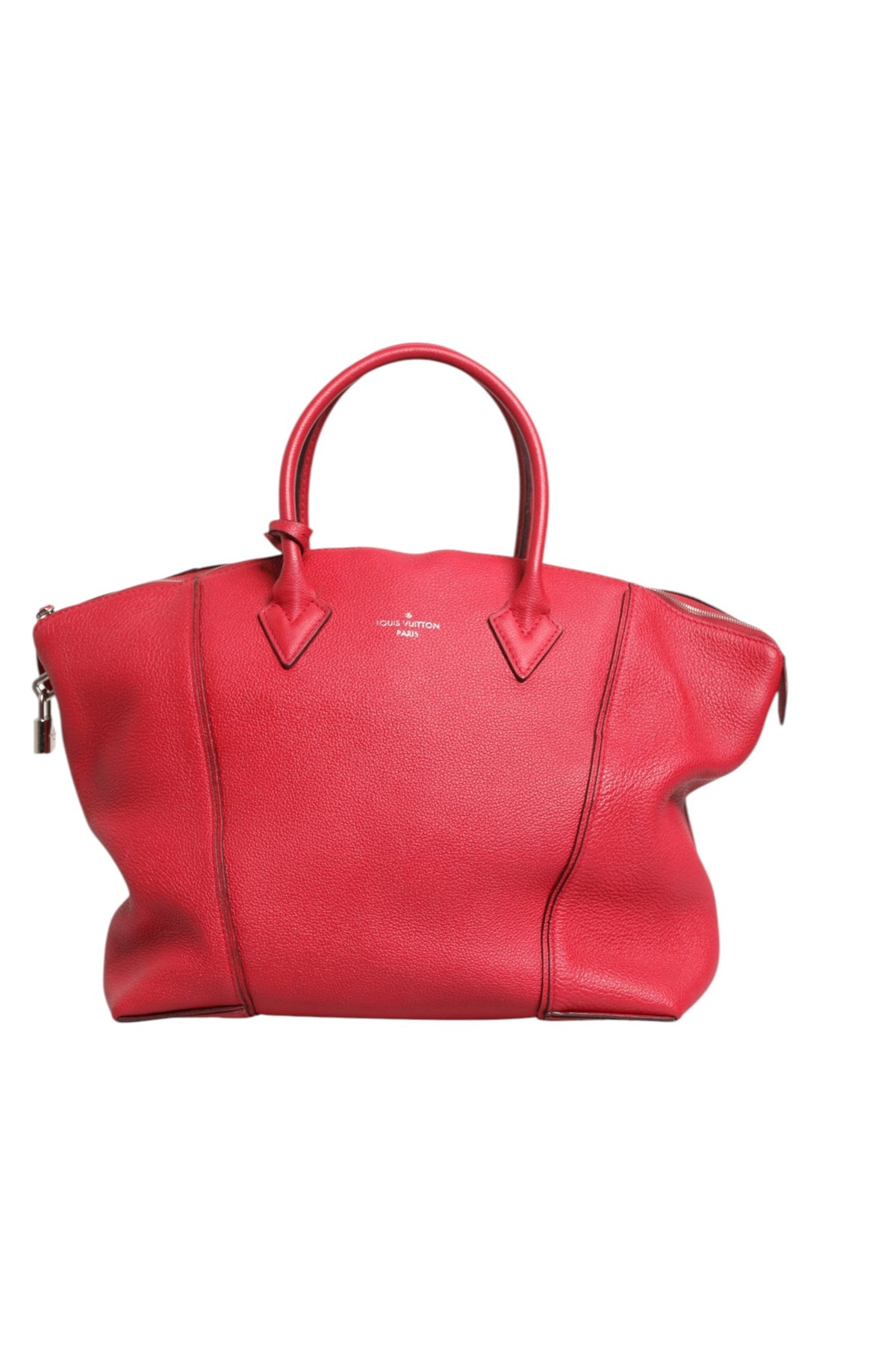 Louis Vuitton Griotte Taurillon Leather Soft Lockit MM Crossbody Women's Bag (Pre-Owned)