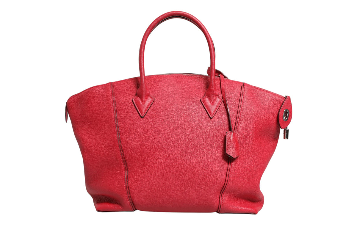Louis Vuitton Griotte Taurillon Leather Soft Lockit MM Crossbody Women's Bag (Pre-Owned)