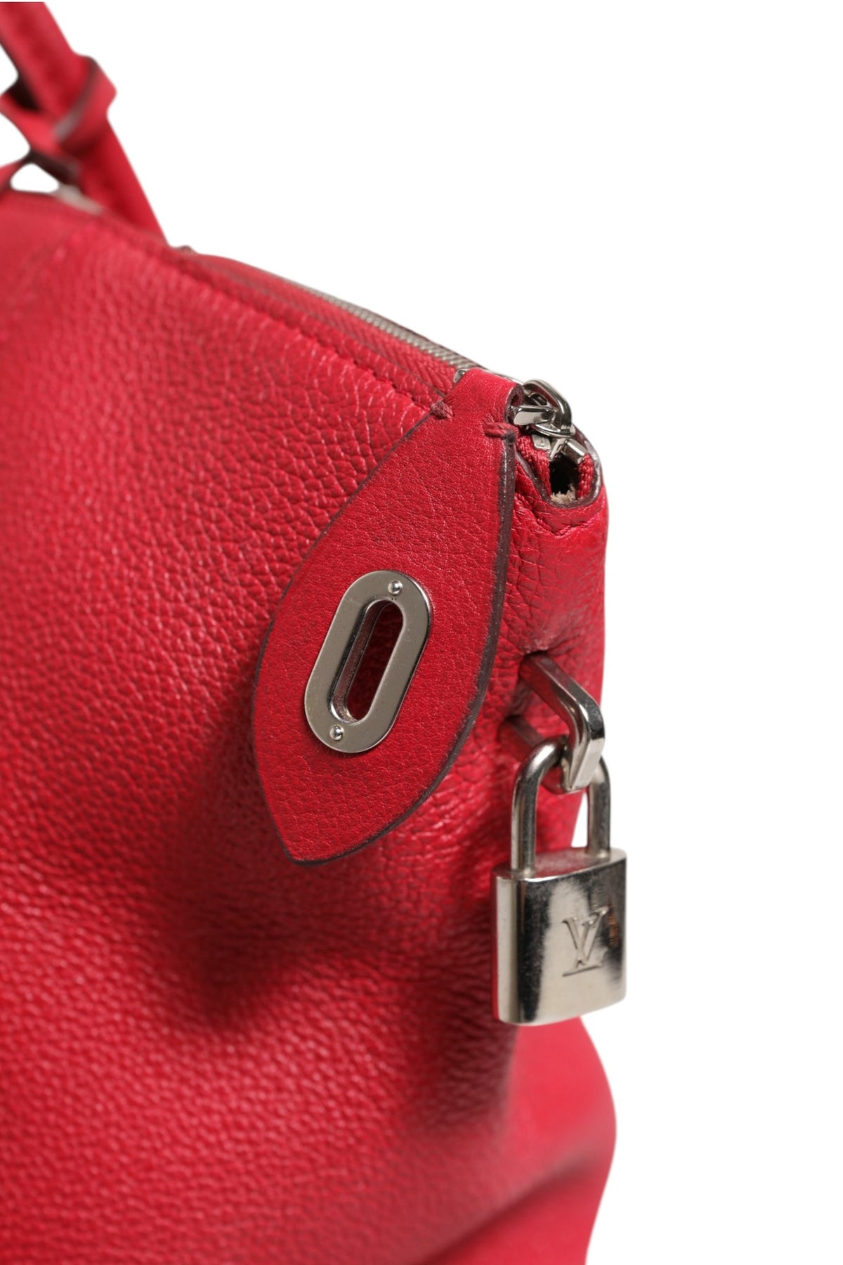 Louis Vuitton Griotte Taurillon Leather Soft Lockit MM Crossbody Women's Bag (Pre-Owned)