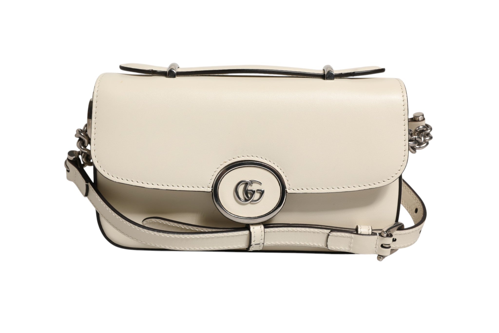Gucci Petite GG Flap Shoulder Women's Bag (Pre-Owned)