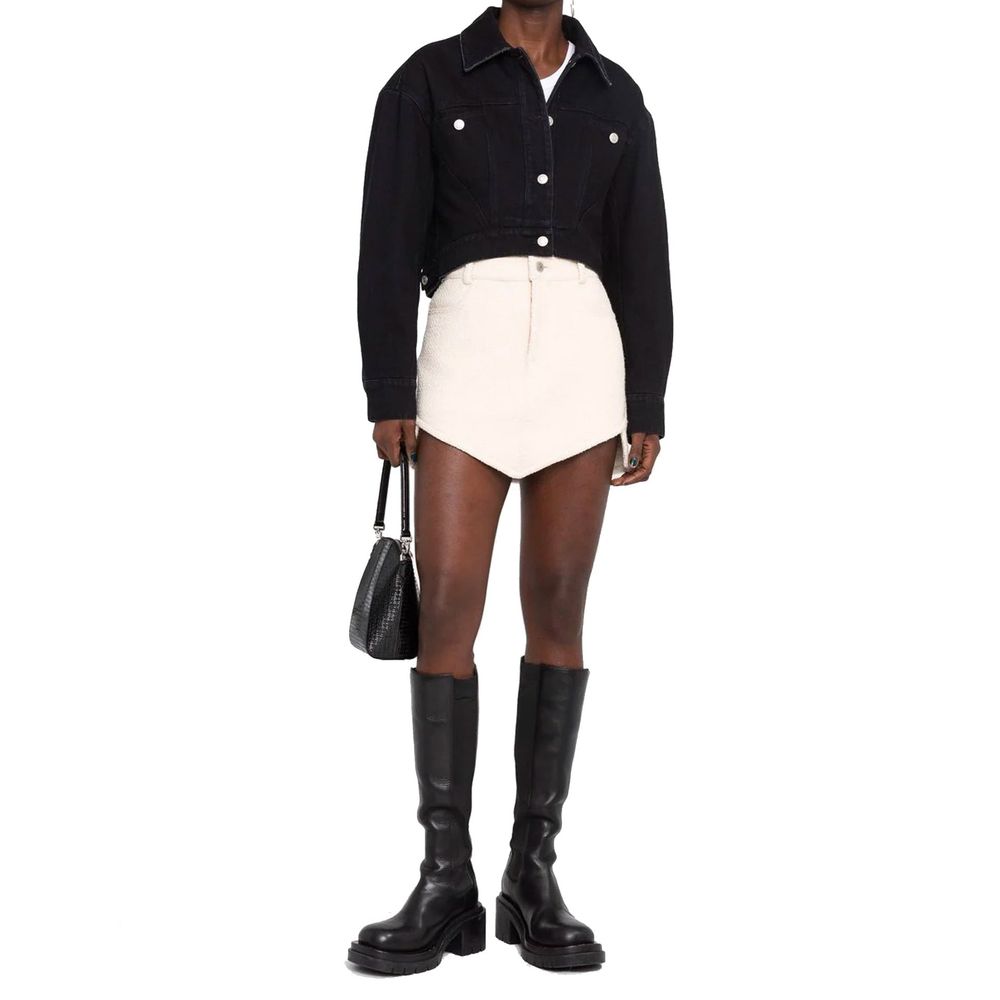 Alexander McQueen Black Cotton Denim Women's Jacket