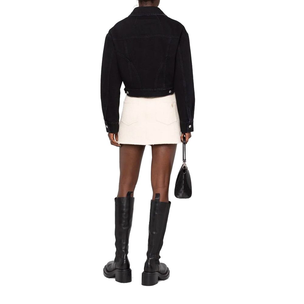 Alexander McQueen Black Cotton Denim Women's Jacket