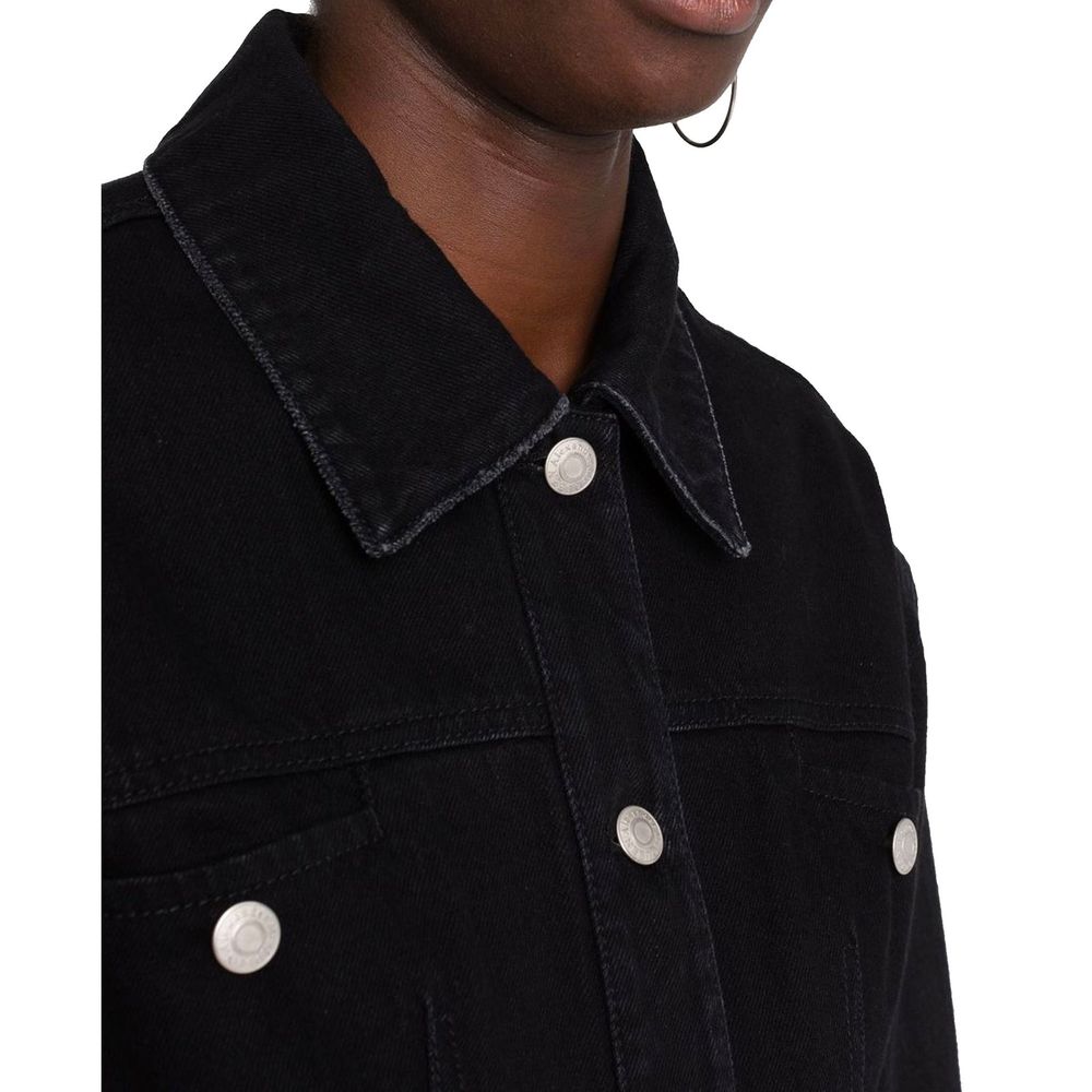Alexander McQueen Black Cotton Denim Women's Jacket