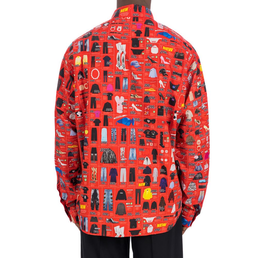 Balenciaga Multicolor Cotton Dress Men's Shirt