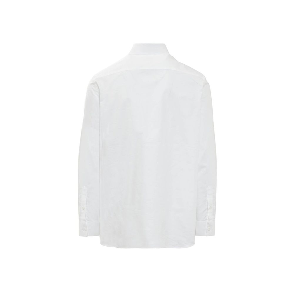 Burberry White Cotton Dress Men's Shirt