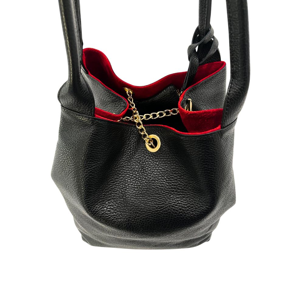 Baldinini Trend Black Cow Women Shoulder Women's Bag