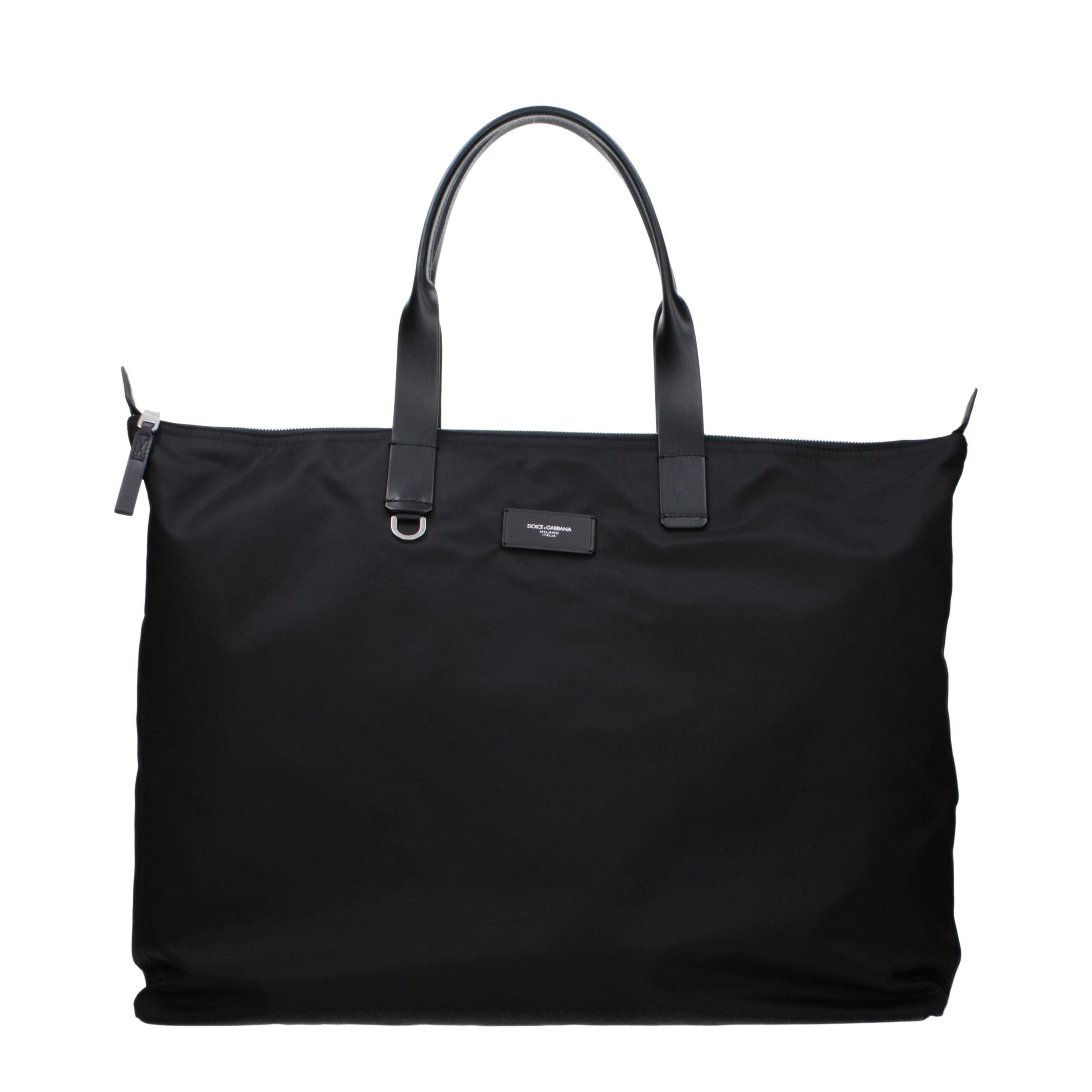 Dolce & Gabbana Black Nylon Shoulder Men's Bag