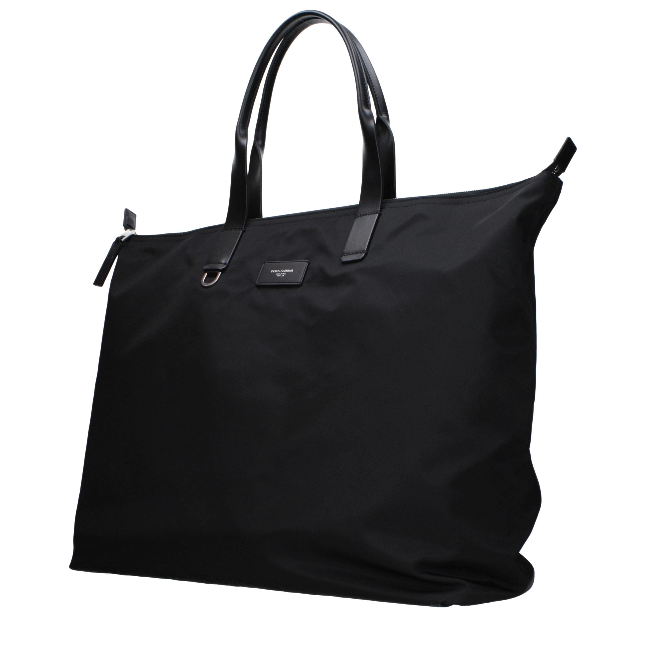 Dolce & Gabbana Black Nylon Shoulder Men's Bag