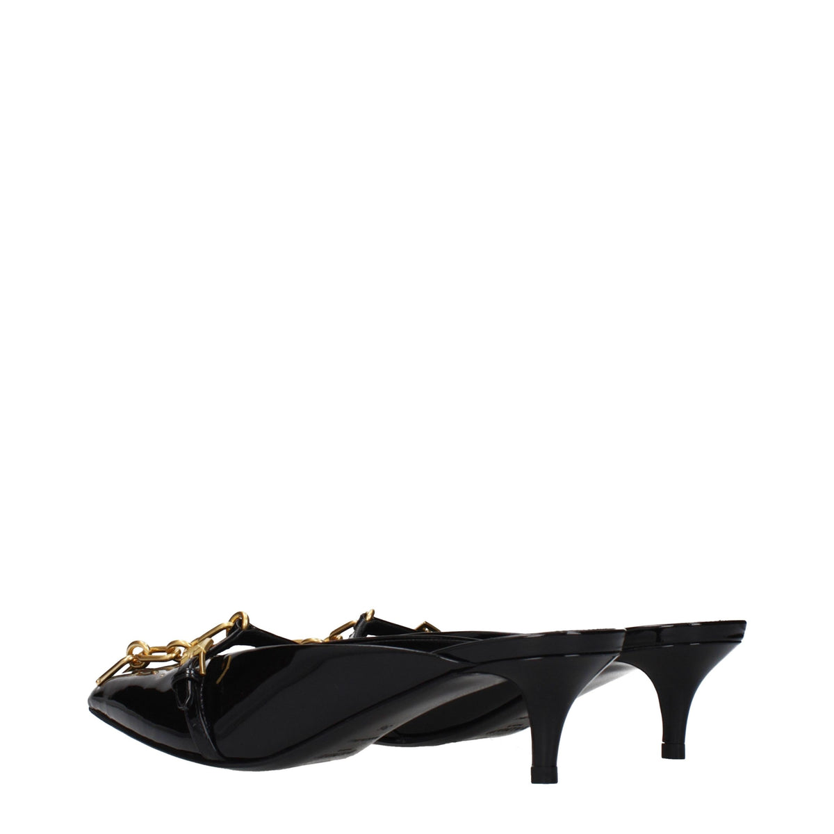 Balmain Black Leather Platform Women's Sandals