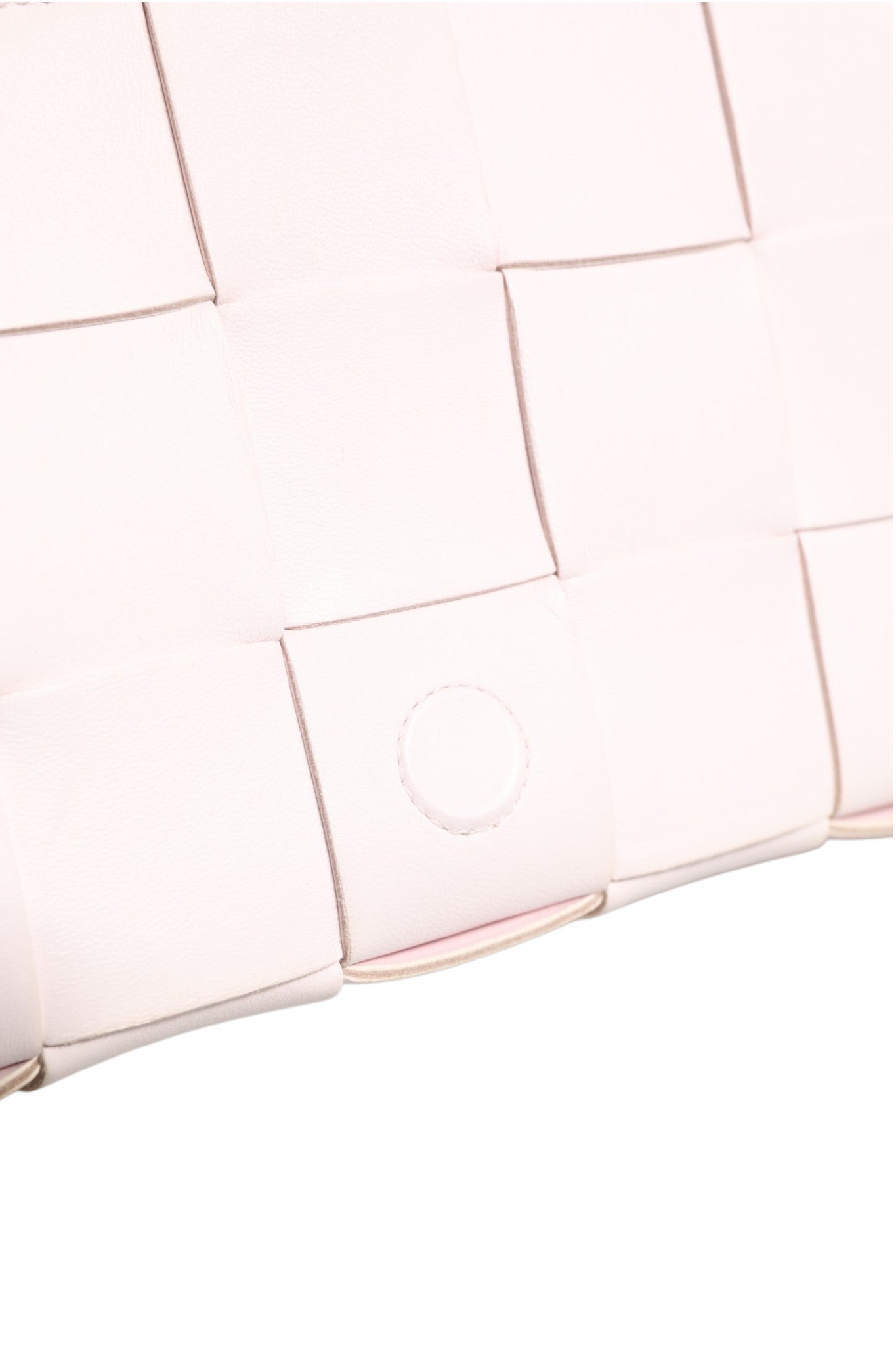 Bottega Veneta Pink Intrecciato Cassette Shoulder Women's Bag (Pre-Owned)