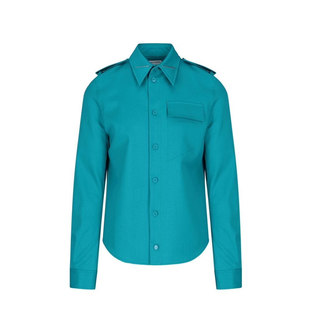 Bottega Veneta Bicolor Elastane Dress Men's Shirt