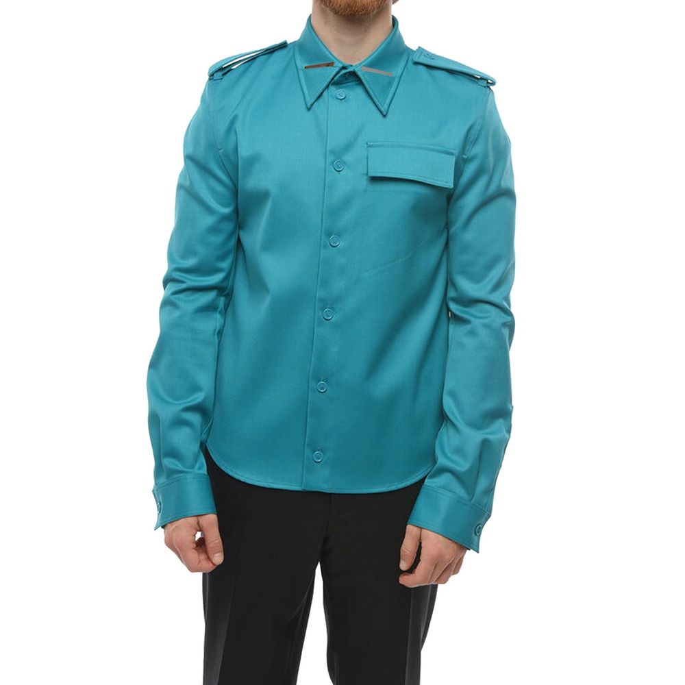Bottega Veneta Bicolor Elastane Dress Men's Shirt