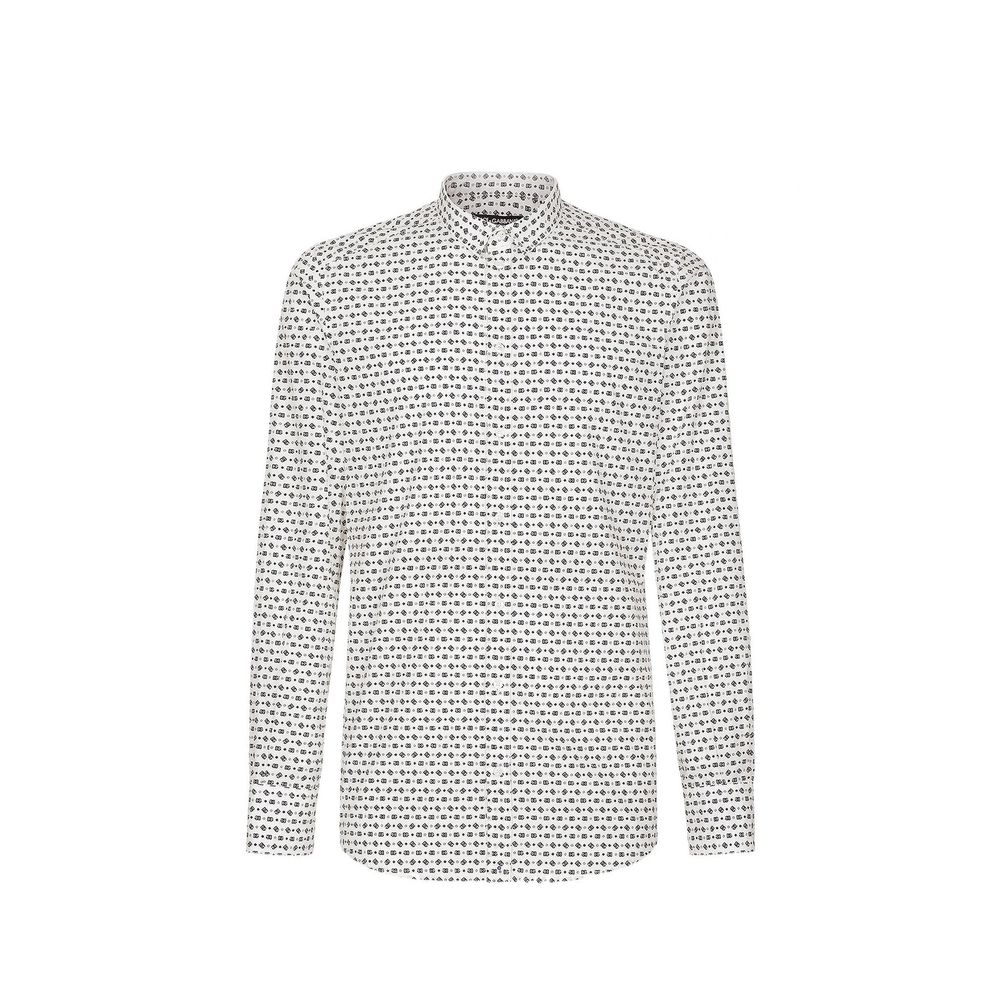 Dolce & Gabbana White Cotton Dress Men's Shirt