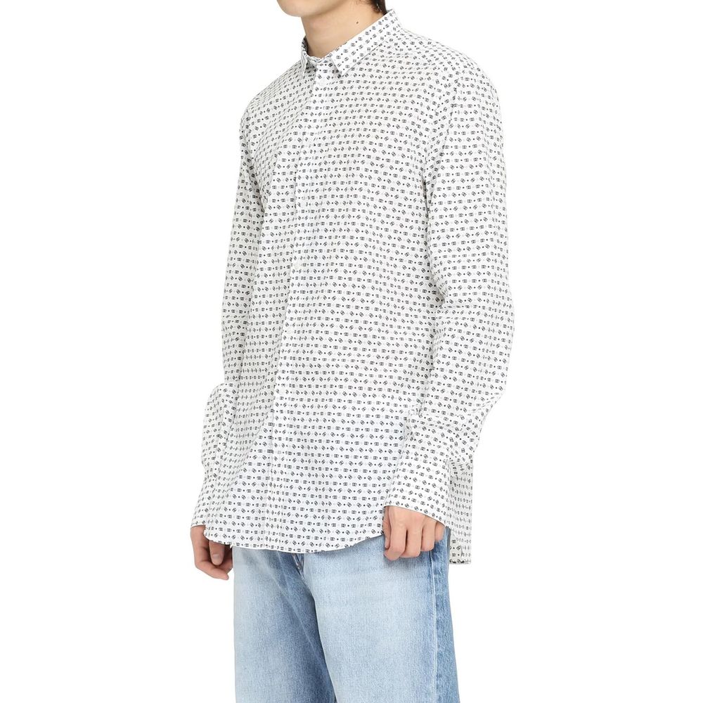 Dolce & Gabbana White Cotton Dress Men's Shirt