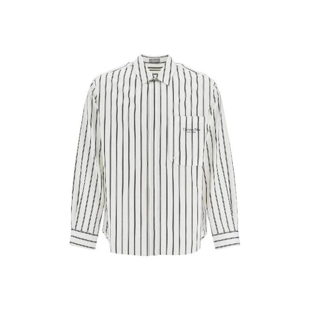 Dior White Cotton Dress Men's Shirt
