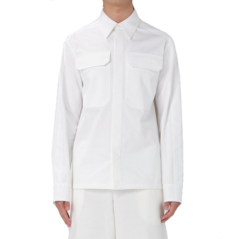 Jil Sander White Cotton Dress Men's Shirt